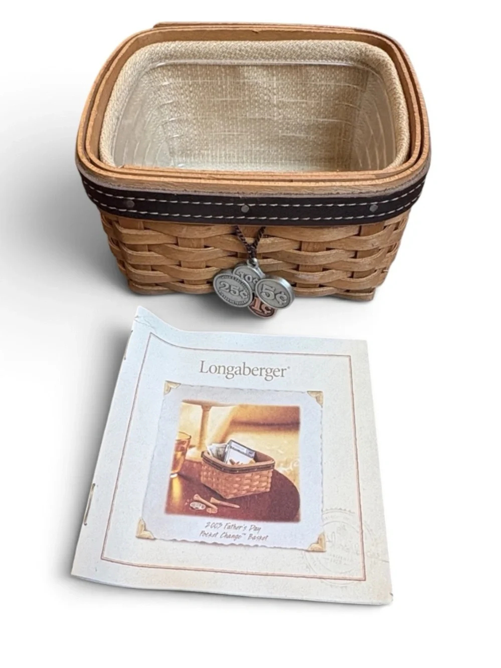 Longaberger 2003 Father's Day Pocket Change Basket